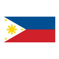 Flag of the Philippines Temporary Tattoo (1.5"x2")